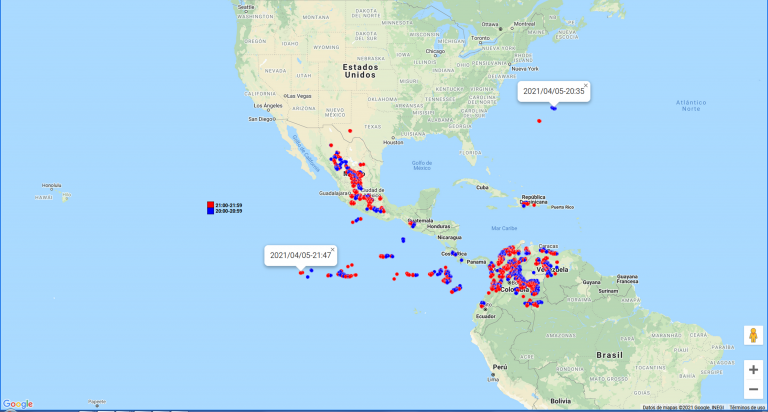 Detección de actividad eléctrica por satélite geoestacionario