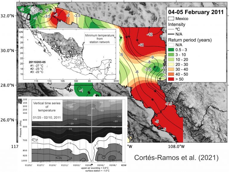 ¿Qué sucede con las heladas extremas en el Noroeste de México?
